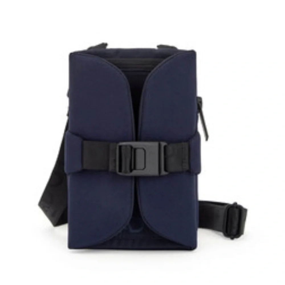 Adolfo‎ Dominguez Unisex Navy Blue Crossbody Wallet & Cell Phone Bag New No Tag